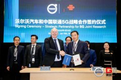 沃尔沃汽车携手中国联通推动5G V2X车路协同技术在华发展